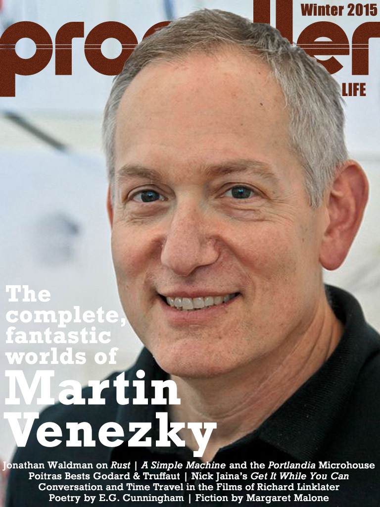 Martin Venezky on the cover of the winter 2015 issue of Propeller