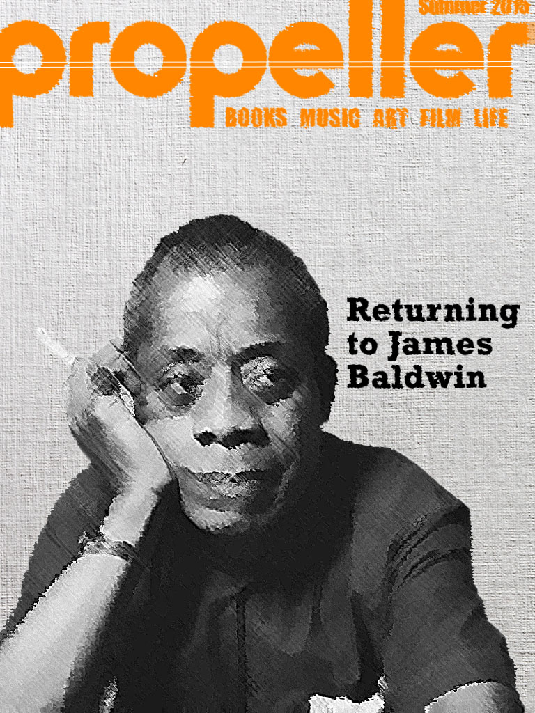 James Baldwin on the cover of the Summer 2015 issue of Propeller