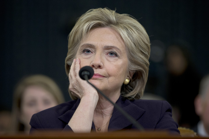 Hillary Clinton during Benghazi hearings